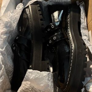 Steve Madden Black Platform Shoes